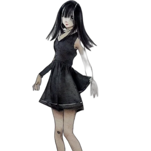 dress, concept art, 3d render, cartoon transparent PNG cut-out