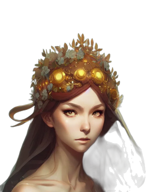crown, face, mask, jewelry transparent PNG cut-out
