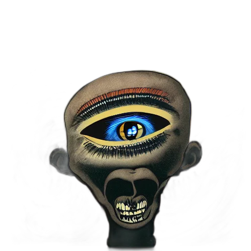 mask, face, staff, creature transparent PNG cut-out