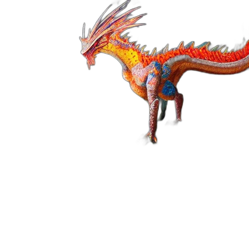 dragon, animal, staff, creature transparent PNG cut-out