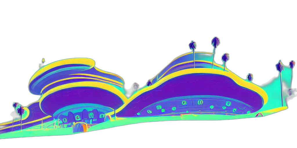 crown, hat, vaporwave, 3d render transparent PNG cut-out