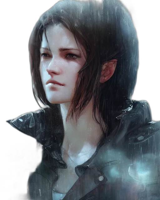 face, jacket, mask, concept art transparent PNG cut-out