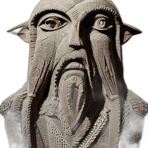 mask, face, creature, staff transparent PNG cut-out