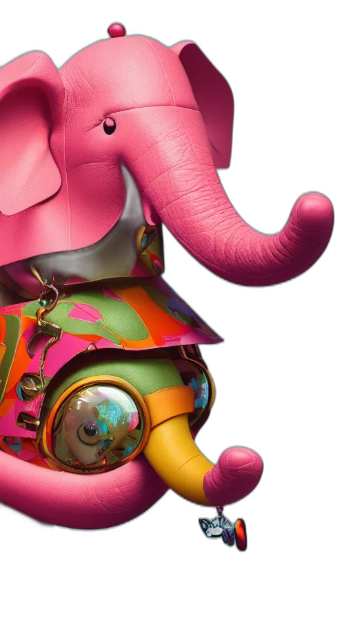 3d render, concept art, photorealistic, colorful transparent PNG cut-out
