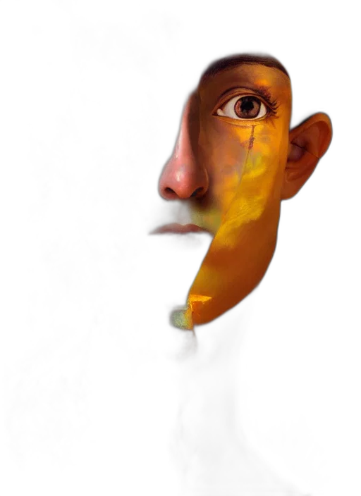 face, mask, staff, robot transparent PNG cut-out