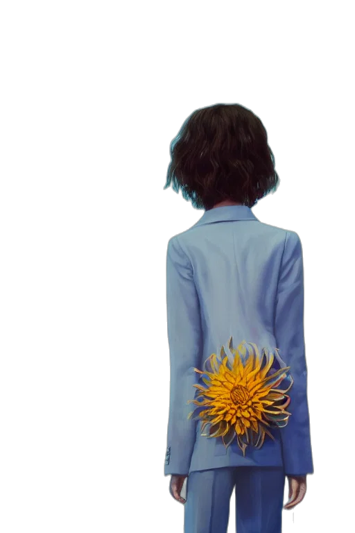 jacket, flower, dress, umbrella transparent PNG cut-out