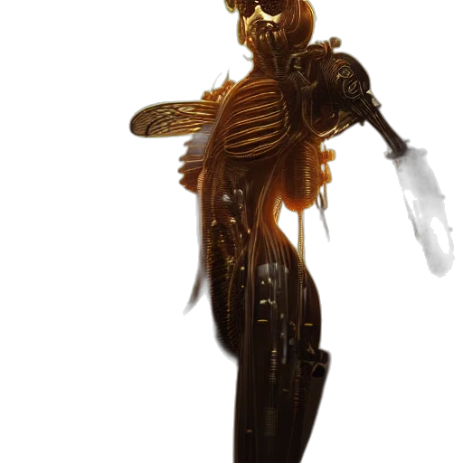 robot, staff, creature, mask transparent PNG cut-out