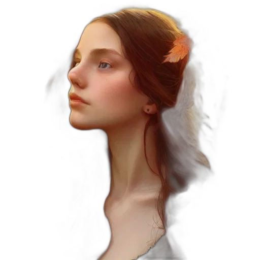 face, crown, dress, hair transparent PNG cut-out