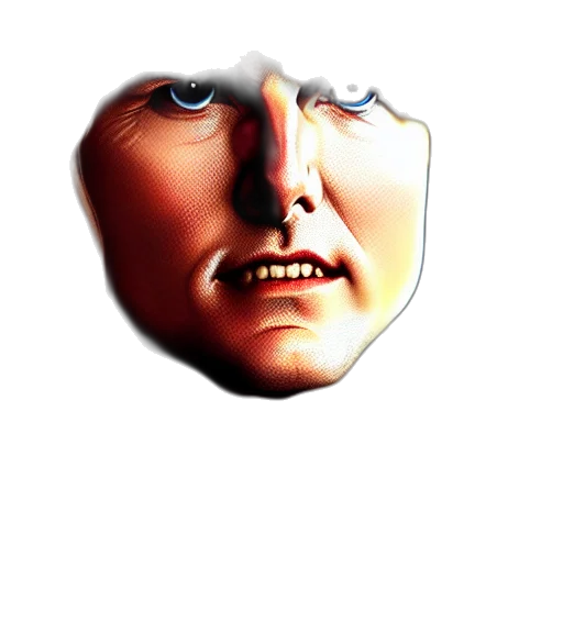 face, mask, robot, creature transparent PNG cut-out