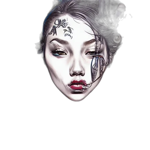 face, mask, crown, jewelry transparent PNG cut-out