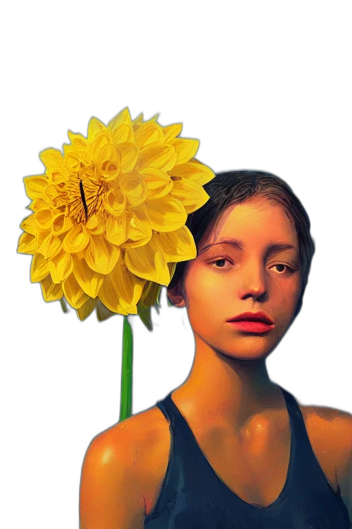 flower, face, crown, mask transparent PNG cut-out