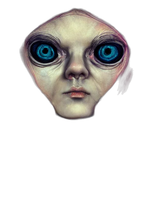 face, mask, creature, robot transparent PNG cut-out