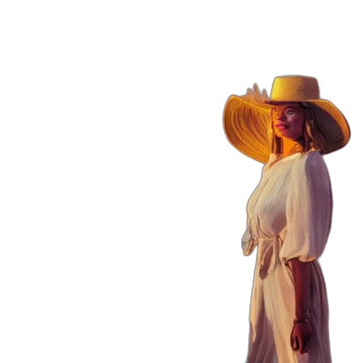 hat, dress, crown, staff transparent PNG cut-out