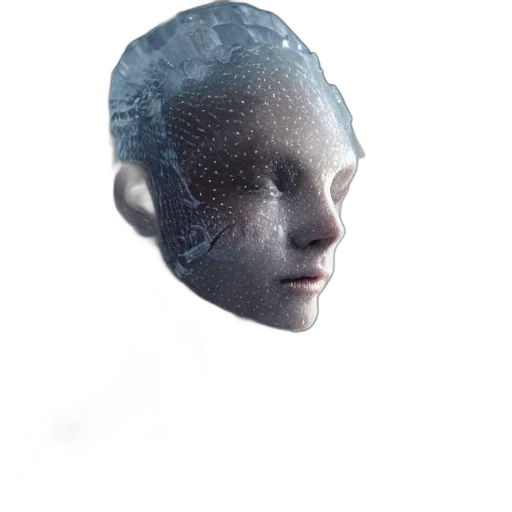 face, mask, robot, creature transparent PNG cut-out