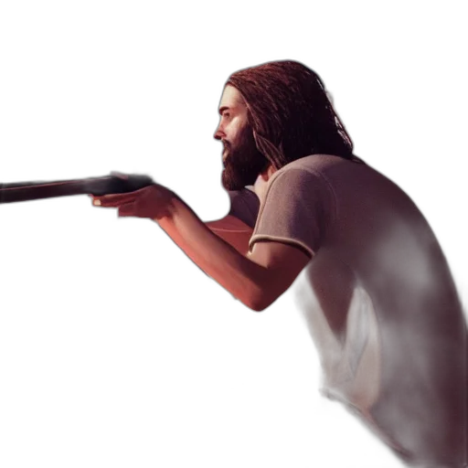 weapon, sword, staff, hair transparent PNG cut-out