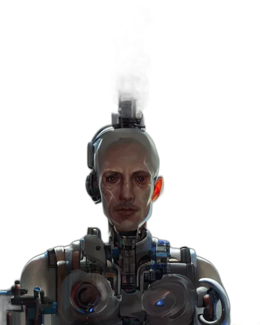robot, face, staff, mask transparent PNG cut-out