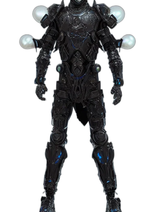robot, 3d render, concept art, outer space transparent PNG cut-out