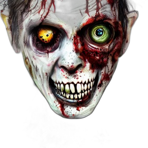 mask, face, creature, photorealistic transparent PNG cut-out