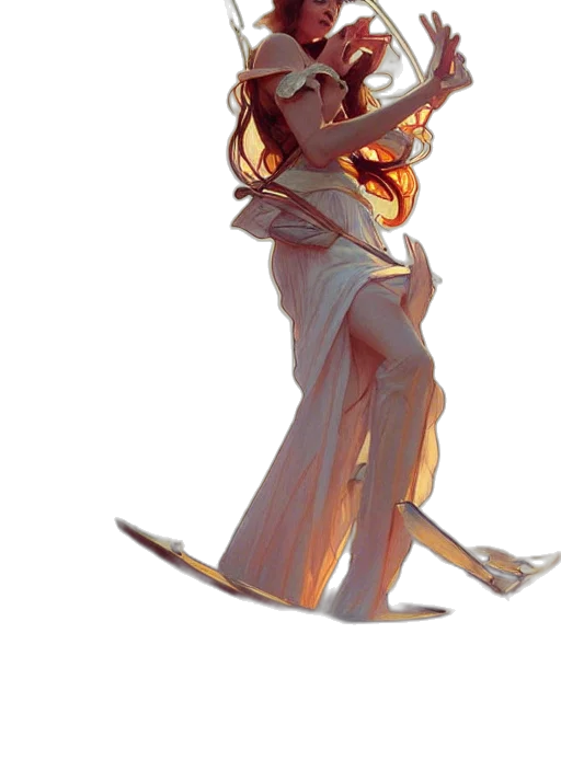 staff, dress, sword, crown transparent PNG cut-out