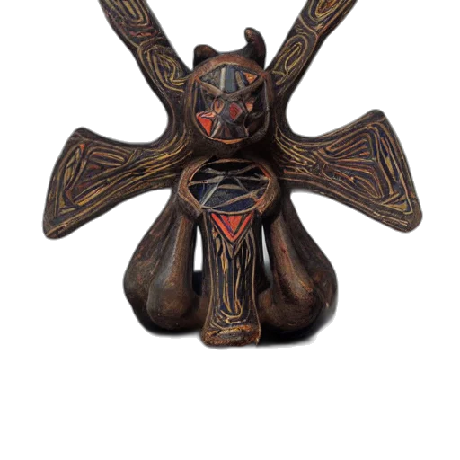 mask, crown, jewelry, staff transparent PNG cut-out