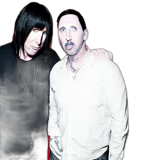 trent, reznor, marilyn, manson transparent PNG cut-out
