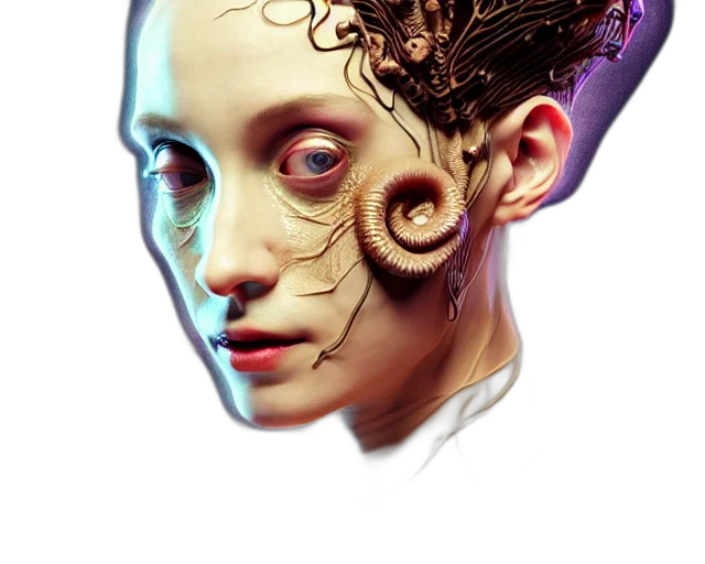 mask, face, robot, hair transparent PNG cut-out