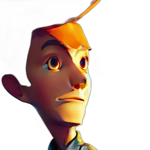 robot, staff, face, crown transparent PNG cut-out