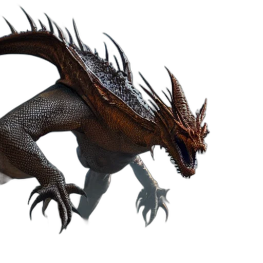 dragon, creature, animal, 3d render transparent PNG cut-out