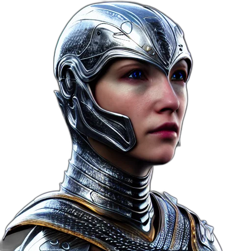 face, robot, crown, sword transparent PNG cut-out
