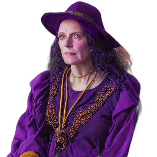 hat, staff, jewelry, face transparent PNG cut-out