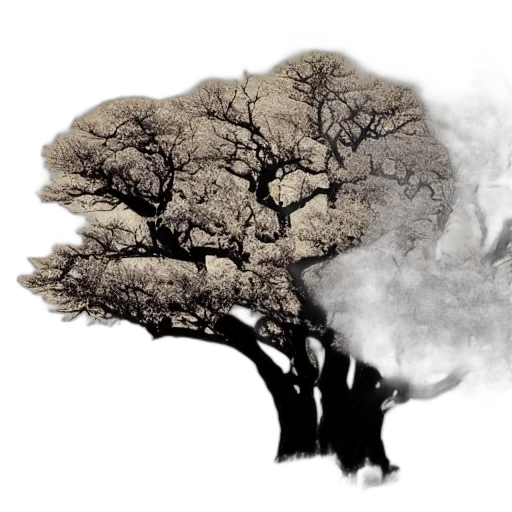 tree, crown, mask, hair transparent PNG cut-out