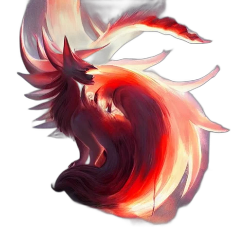 dragon, mask, creature, hair transparent PNG cut-out