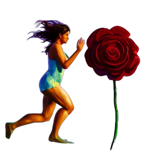 flower, pixel art, concept art, fantasy art transparent PNG cut-out