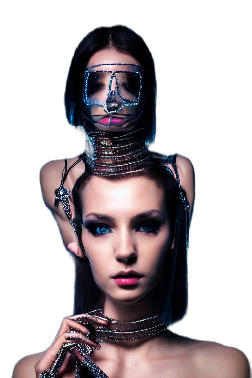 robot, jewelry, mask, face transparent PNG cut-out