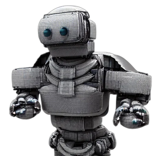 robot, 3d render, concept art, cyberpunk transparent PNG cut-out