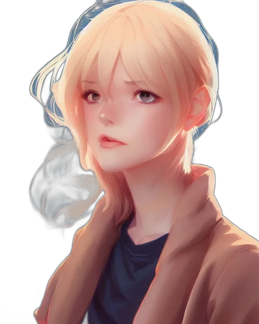face, jacket, mask, staff transparent PNG cut-out