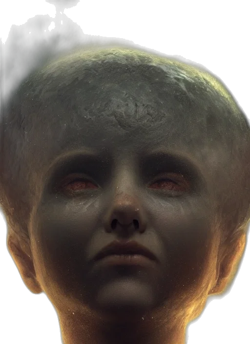 face, mask, creature, robot transparent PNG cut-out