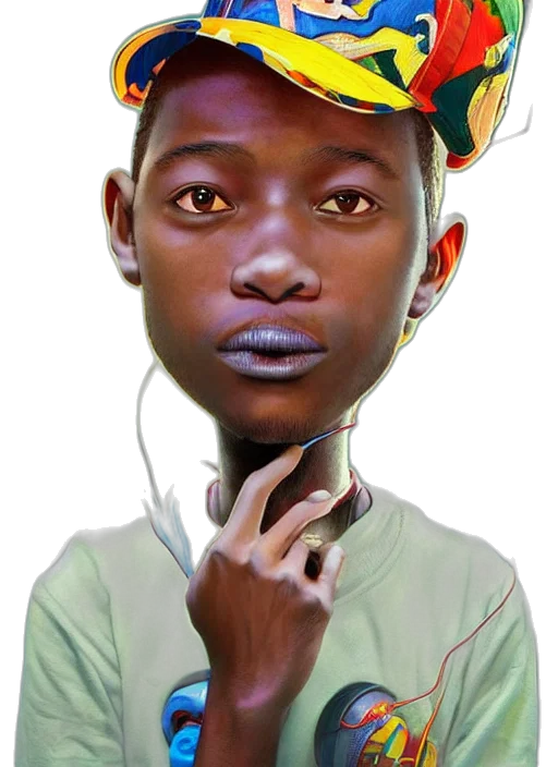 face, staff, hat, mask transparent PNG cut-out