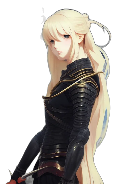 dress, dragon, staff, sword transparent PNG cut-out