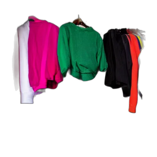 jacket, dress, neon, colorful transparent PNG cut-out