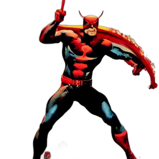 comic book art, concept art, red, frank transparent PNG cut-out