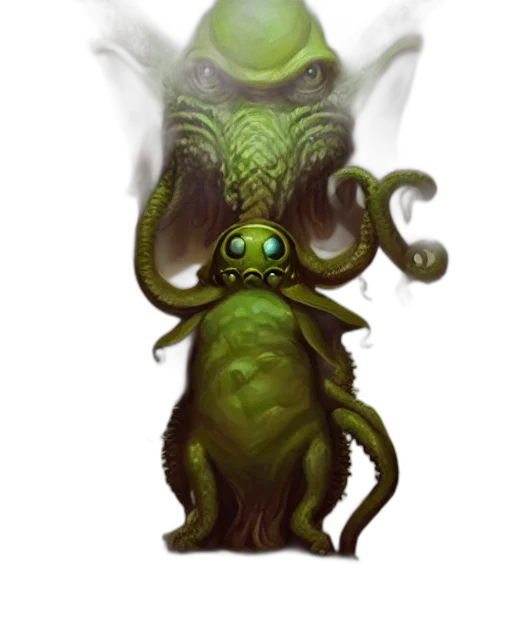 creature, staff, concept art, fantasy art transparent PNG cut-out