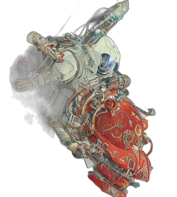 robot, weapon, sword, dragon transparent PNG cut-out