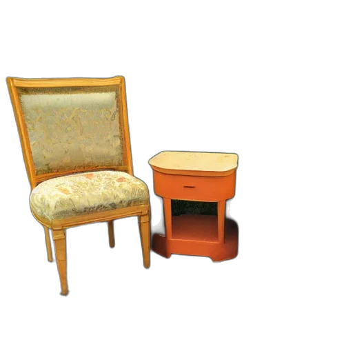 furniture, 3d render, photorealistic, side transparent PNG cut-out