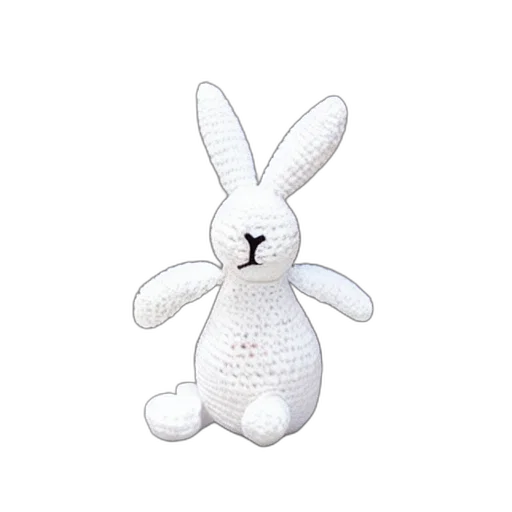 animal, 3d render, cute, crocheted transparent PNG cut-out