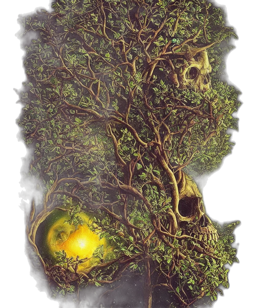 tree, mask, crown, face transparent PNG cut-out