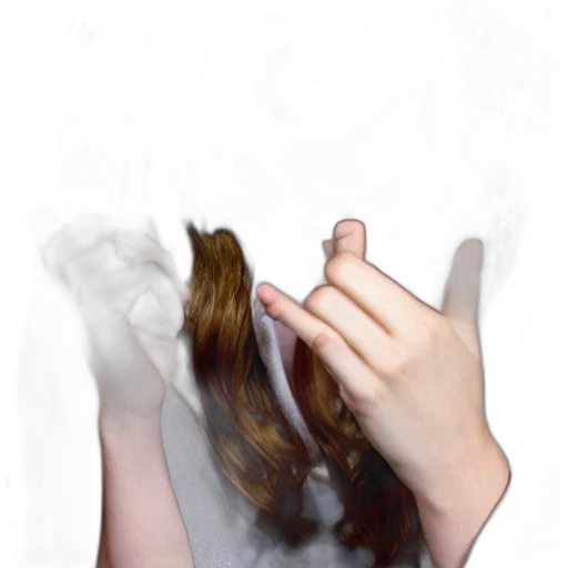 hair, face, mask, dress transparent PNG cut-out