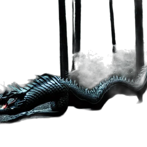 dragon, creature, furniture, hair transparent PNG cut-out