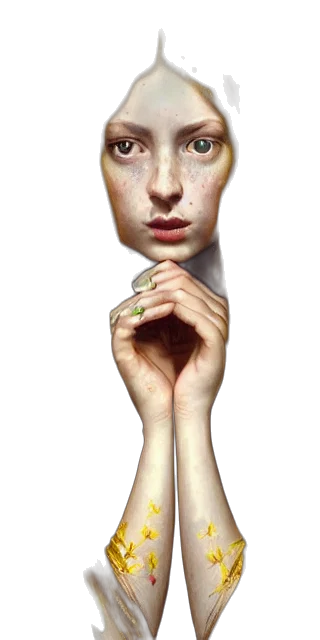 face, mask, jewelry, staff transparent PNG cut-out