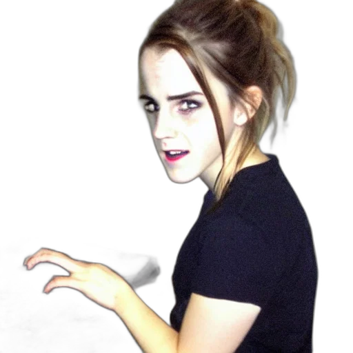 face, dress, creature, staff transparent PNG cut-out